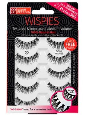 (ONE PAIR) FREE w/ $10+ PURCHASE: Salon Perfect Demi Wispies - Black